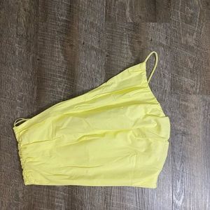 Zara one shoulder crop top - Small